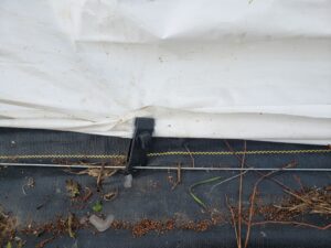 Tarp clamps, useful for securing covers to wire.