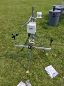 Weather Station Installed in High Tunnel research area