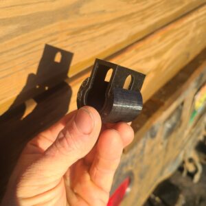 Photo showing the re-designed 3D-printed hardware model