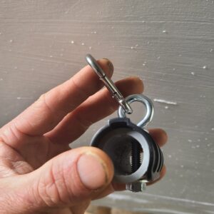 Photo showing PVC hardware.
