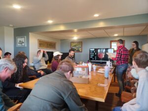Discussion panel fostering two-way communication among stakeholders, growers, extension educators, and researchers during the Elba Onion Grower’s Pre-Season Meeting on March 10th, 2025.