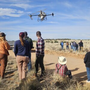 Demonstrating drone use for cattle grazing