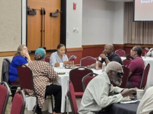 At the UMES Vet Conference, veteran farmers shared experiences and discussed important issues related to farming and production practices.