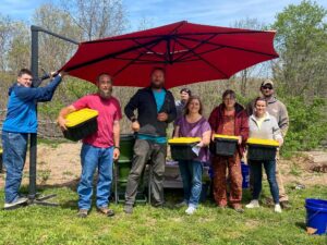 Picture from April 2024 on-Farm Workshop - Farmers Take Home Vermicompost Bins