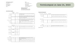 Vermicompost June 24, 2023