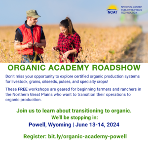 Organic Academy Roadshow program