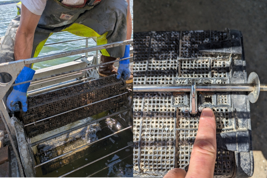 Figure 15: Experimenting with basket attachment methods to the solar rotators.