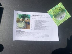 Recipe for Kale Salad and Lavender Vinaigrette
