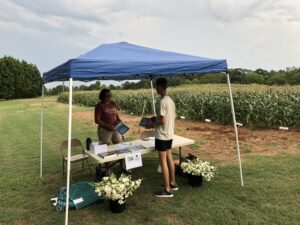 Field day booth for SARE