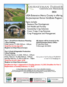 Journeyman farmer program