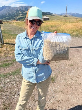 Producer with pollinator seed mix