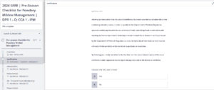 Online course DPR verification