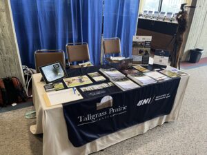 TPC tabling set-up at 2024 PFI conference.