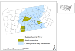 Figure 1: Map of Pennsylvania