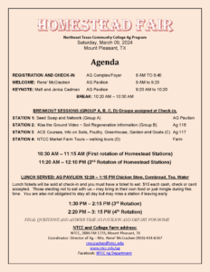 Agenda Homestead Fair 24