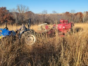 Tractor and Combine