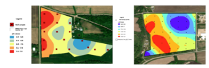 Soil pH by fields