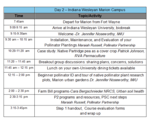 Pollinator Steward Certification Workshop

for Urban Farmers and Gardeners

Project Wingspan: Monarch Butterfly Pollinator Steward Certification Program Day 2 - Indiana Wesleyan Marion Campus