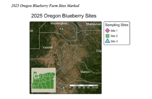 Map of 2026 field sites in Oreogn