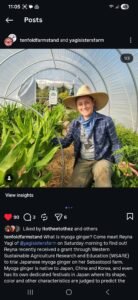 Instagram Post by Yagi Sisters Farm Client