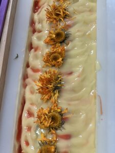 Students participate in soap making