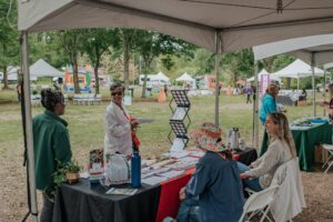 Soil festival information booth. 