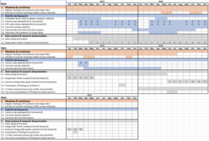 Updated timeline of WSARE project_2025