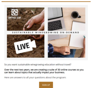 Western SARE email example