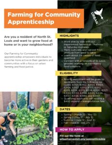 apprenticeship flyer that we use to recruit participants