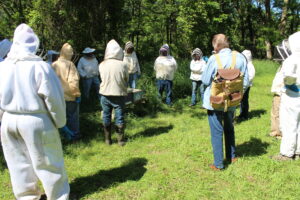 Beekeepers were enrolled in an online video course before hands-on field day, produced through the Northern Queen Initiative