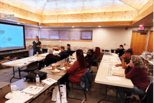 Indoor workshop for farmers