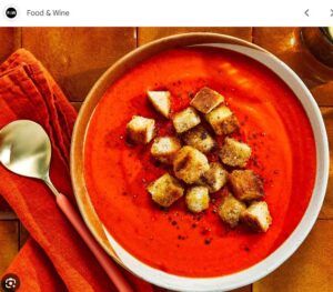 soup fro food and wine