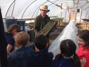 Douglas Park kids visiting greenhouse