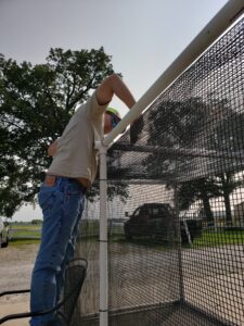 A lid is added to finish the cage