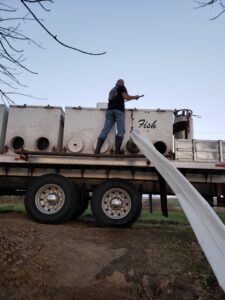 Trout took truck ride