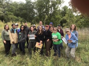 Photo of the first permaculture class in Lake County 