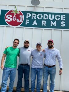Our team in the S&J Produce Farms (Collaborator grower)