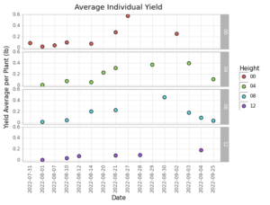 Average individual yield