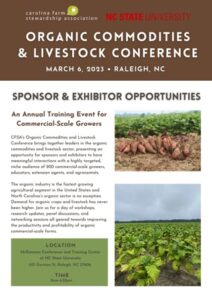 Organic Livestock flyer
