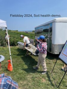 Field day 2024 1" rain event on conventional till v.s. no till soil demo