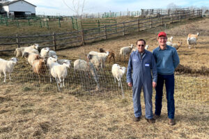 Caleb Pirc and Dave Scott at the Good Shepherd Farm Workshop, Meridian, Idaho.