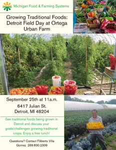 Detroit Traditional Foods Field Day 2023