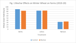 Biochar Effects on Winter Wheat Yields on Farms
