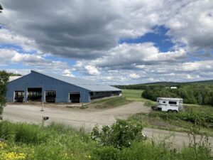 The Andersonville barn and pastures