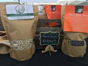 navy bean soup packages and ingredients