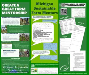 Poster about starting a farm mentorship program