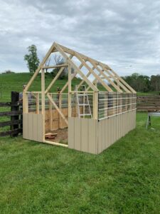 building the greenhouse