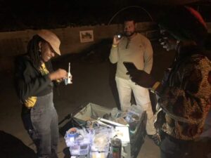 Members of the Community Soil Science Cooperative performing MicroBiometer tests in Atlanta, GA