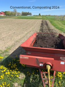 Compost application conventional till plot