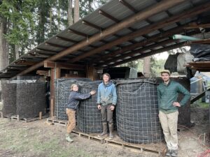 Compost experimental bins